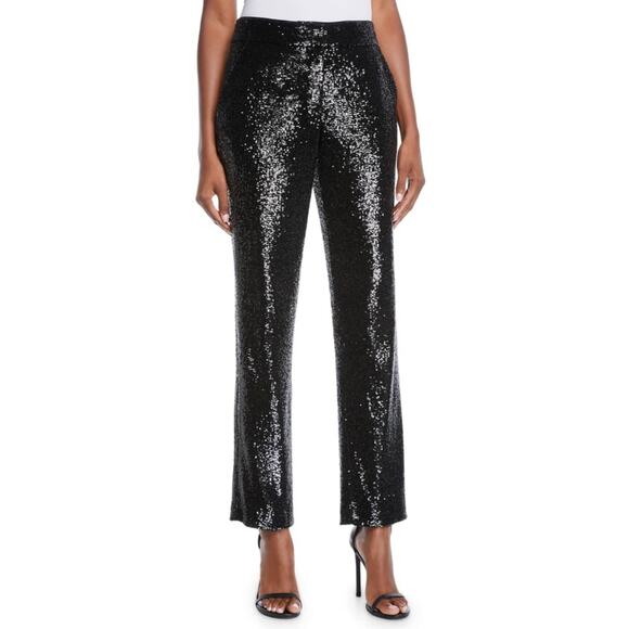 A.L.C. Hanson Sequined Straight-Leg Pants Women’s Size 4